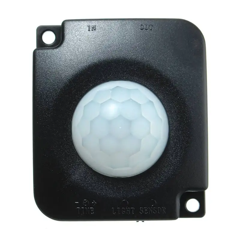 black 10A Автоматический Детектор инфракрасный PIR датчик движения переключатель аксессуары для светодиодной ленты свет Регулируемая задержка с 2 мужскими 5-30 в - Испускаемый цвет: black