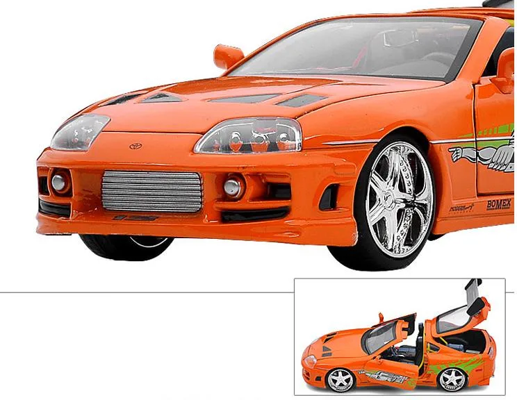 JADA Тойота Супра 1:24 усовершенствованная модель автомобиля из сплава высокая имитация литья под давлением Металлическая Модель игрушечных автомобилей Коллекция спортивных автомобилей модель
