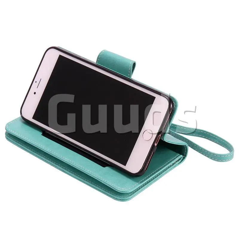 Чехол для телефона GUUDS iPhone8 7 7plus 8 plus кожаный чехол-кошелек с тиснением девочек и