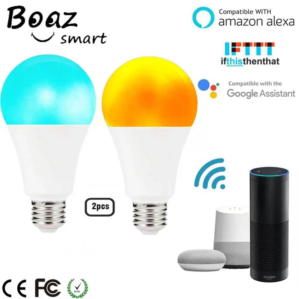 Умная лампа с регулируемой яркостью Boaz-EC 7 Вт E27 WiFi | Лампы и освещение