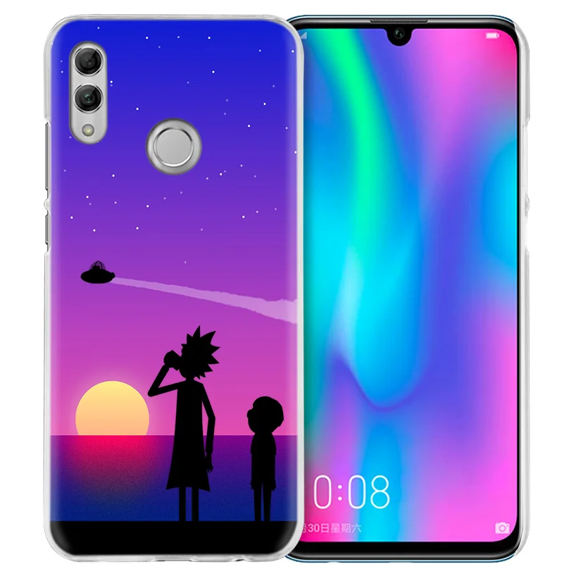 Рик и Морти мультфильм чехол для huawei Honor 8X Y9 9 10 Lite Play 7C 8C 8S 8A фотоаппаратов моментальной печати 7S 7A Pro V20 20i Y6 Y7 жесткий чехол из ПК для телефона