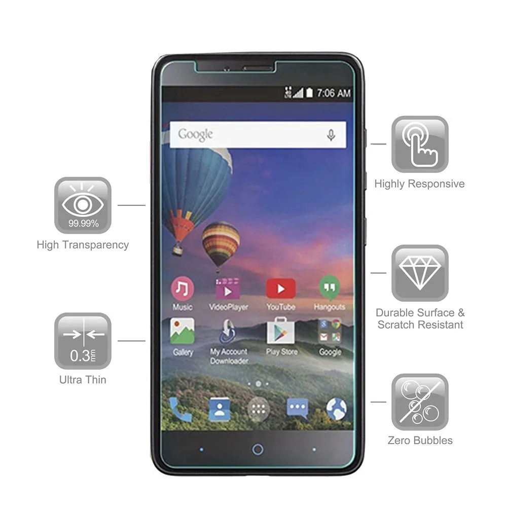 Защитное стекло для ZTE Zmax Pro 2981 защитное закаленное Защитная пленка экрана защита
