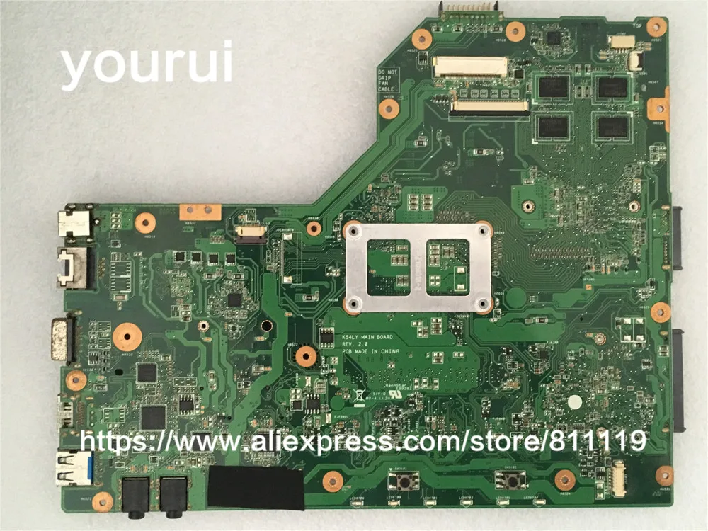Оригинальная материнская плата yourui для ASUS K54LY USB3.0 1 ГБ HM65 216 0809000 X54HR K54HR X54H x54hy