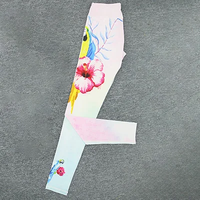 Only pants Новинка, спортивный костюм в стиле ретро с цветочным принтом, одежда для спортзала, фитнеса, женский спортивный костюм, женский сексуальный комплект для бега, йоги, спортивный топ, леггинсы - Цвет: Only pants