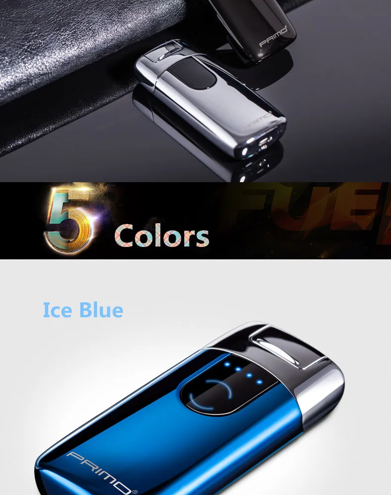 Светодиодный двойной дуговой usb-зажигалка, перезаряжаемая Электронная зажигалка, аксессуары для сигарет, плазменная Индукционная импульсная зажигалка
