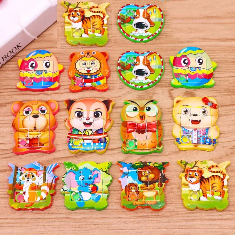 12 шт Дети День рождения Сувениры движение головоломка с днем подарок ребенок