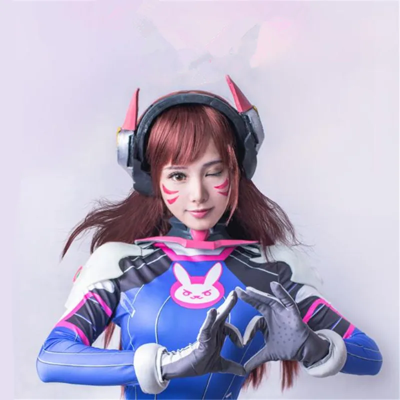 Игра Dva косплэй костюм Zentai комбинезон гарнитура пистолет парик боди для рождественской вечеринки Хэллоуин для детей для женщин