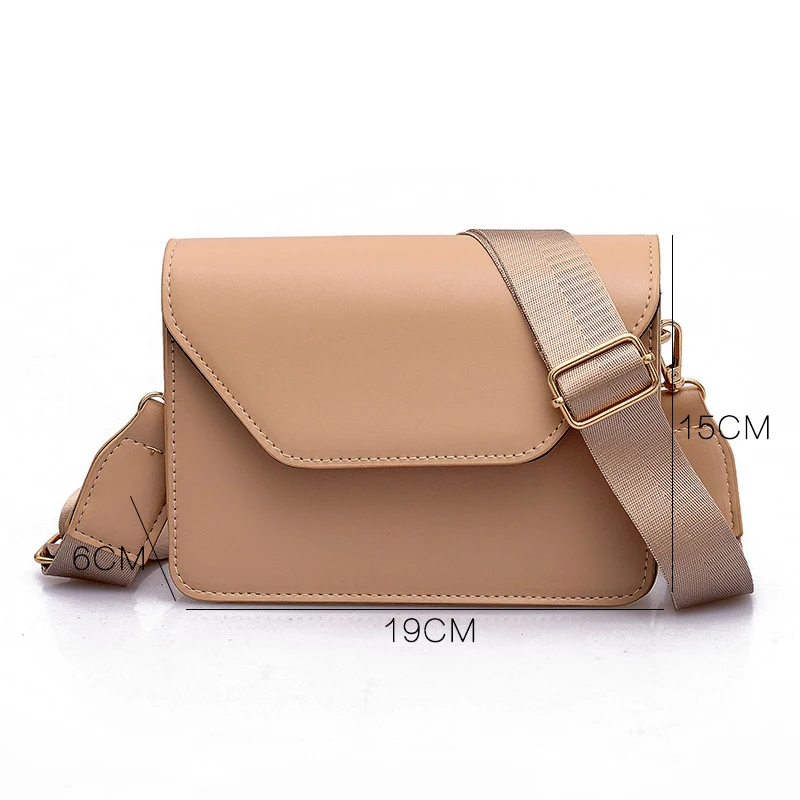 Youda Korean Style Solid Color Flap Bags Ladies Fashion Shoulder Bag Cute Lady Crossbody Package Casual Simple Handbag |