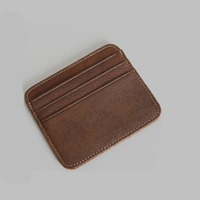 Кошелёк для кредитных идентификационных карт на магнитной застёжке для мужчин и женщин с индивидуальным дизайном из кожи "буйвол", новая коллекция 2018 года оптом.