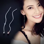 9 см 11 см 16 см реальный. Женские серебряные серьги для пирсинга, длинные ювелирные украшения