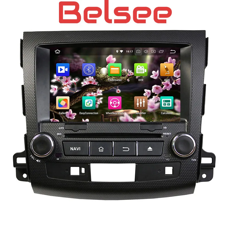 Автомагнитола Belsee 2 din Android 8 0 Восьмиядерный процессор стерео для Mitsubishi Outlander 2006-2012