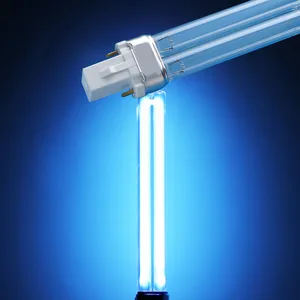 UVC кварцевый сменный Линейный двойной трубчатый светильник, лампа SUNSUN Jebo, УФ стерилизаторы, осветлители, аквариумы 5 Вт-36 Вт, двухштырьковая база G23