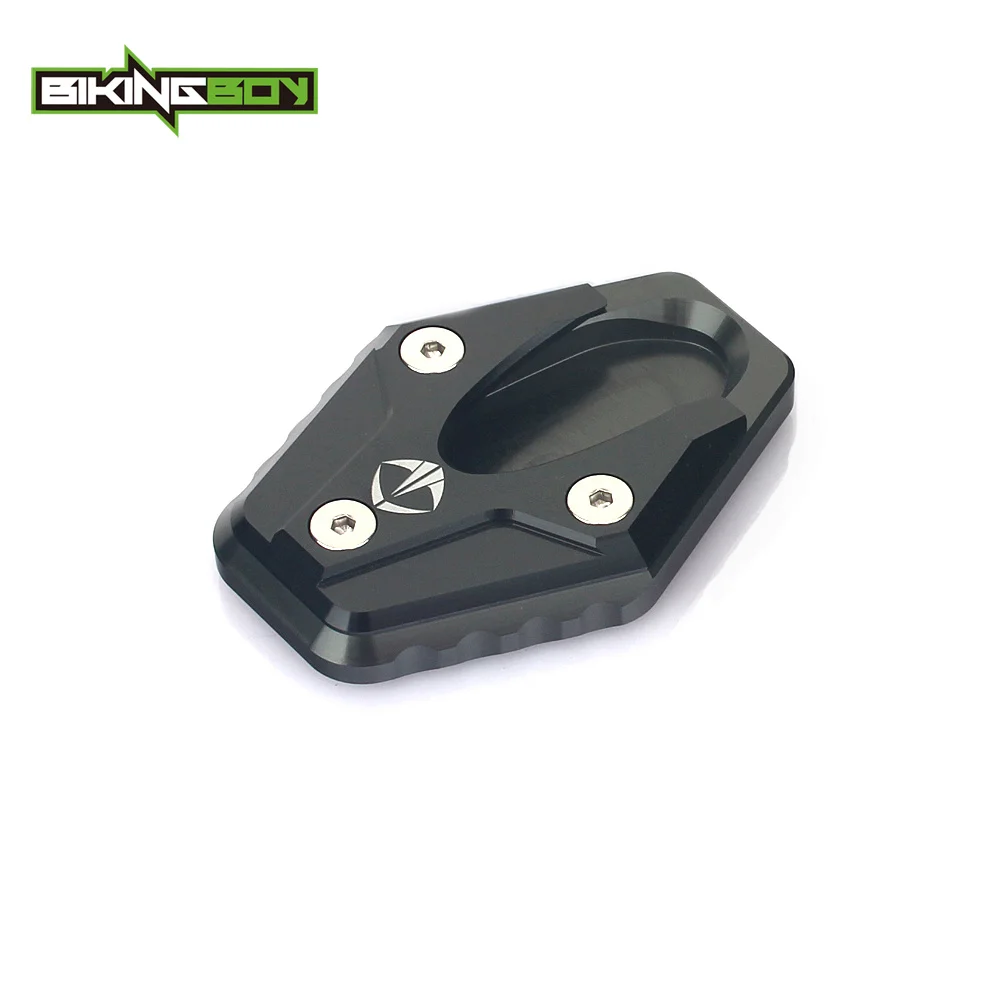 Titanium BIKINGBOY CNC оверсайз Электрический мотоцикл алюминиевая боковая Подставка удлинение ноги пластина коврик парковка для SOCO все модели - Цвет: Titanium