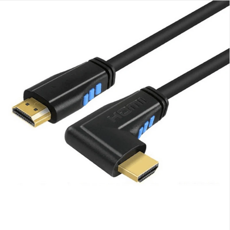 4K * 2K 60 Гц HDMI совместимый кабель 2 0 90 градусов вверх вниз влево вправо Угловой 3 М 1 5