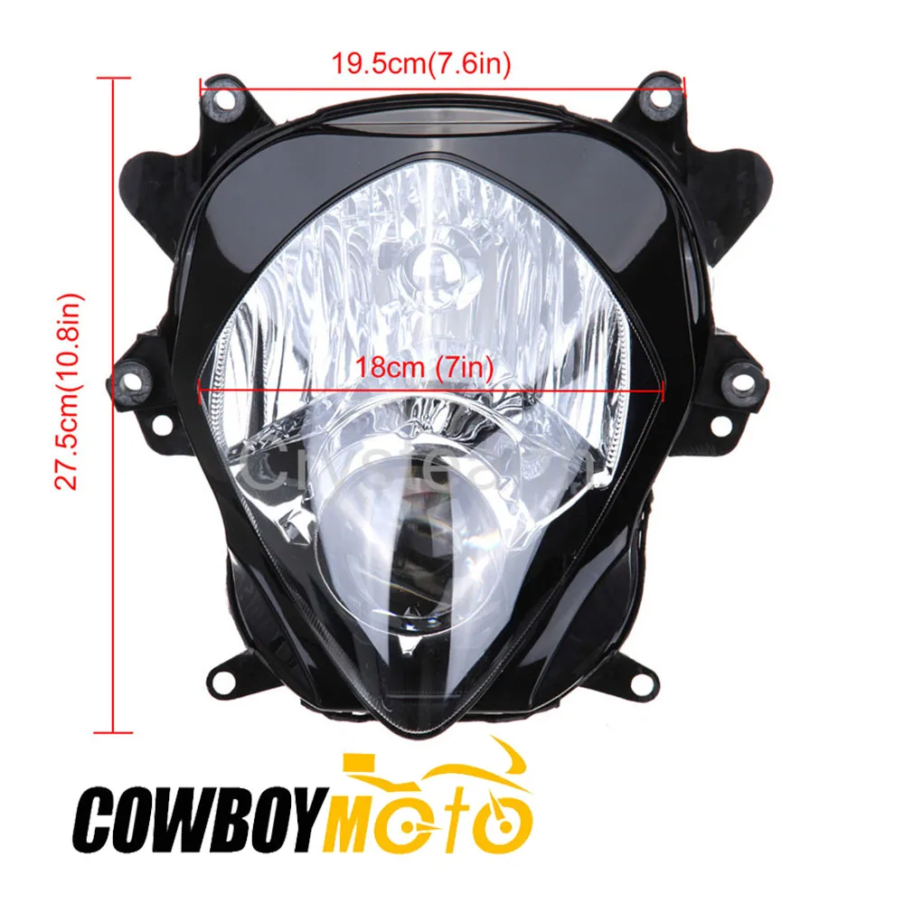Передняя фара в сборе для мотоциклов Suzuki GSXR1000 GSXR GSX R 1000 2007 2008 K7 K8| |