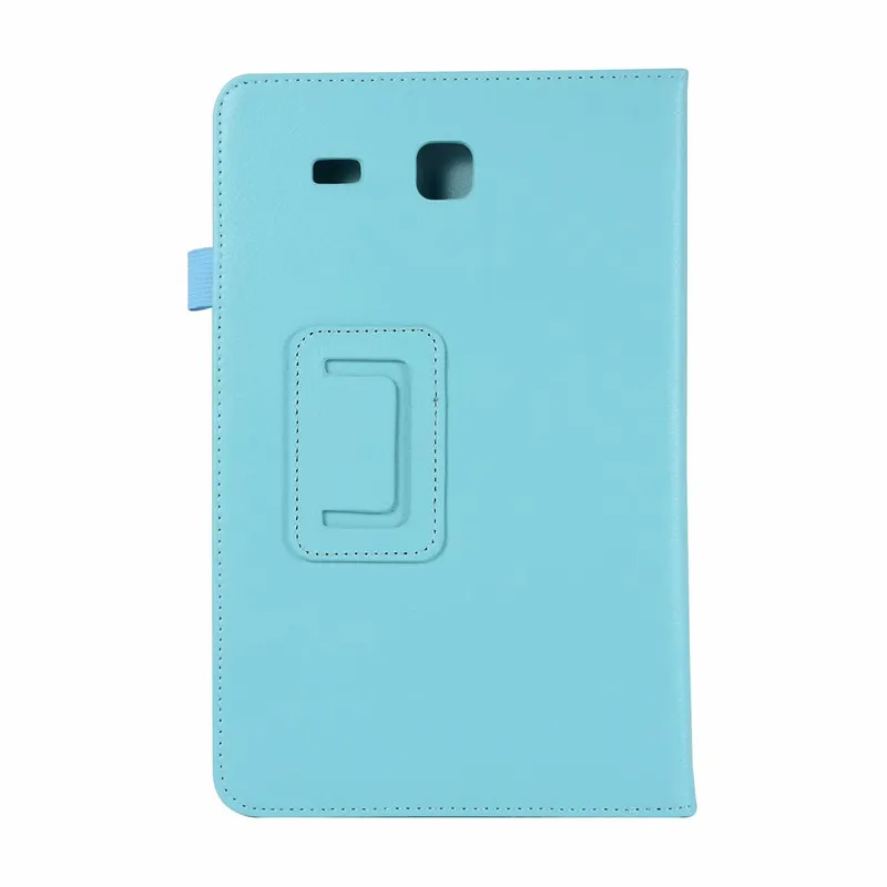 Light Blue Чехол для планшета для samsung Galaxy Tab E 9,6 T560 T561 тонкий складывающийся Чехол-книжка чехол-подставка из искусственной кожи чехол для samsung Tab E SM-T560 пленка - Цвет: Light Blue