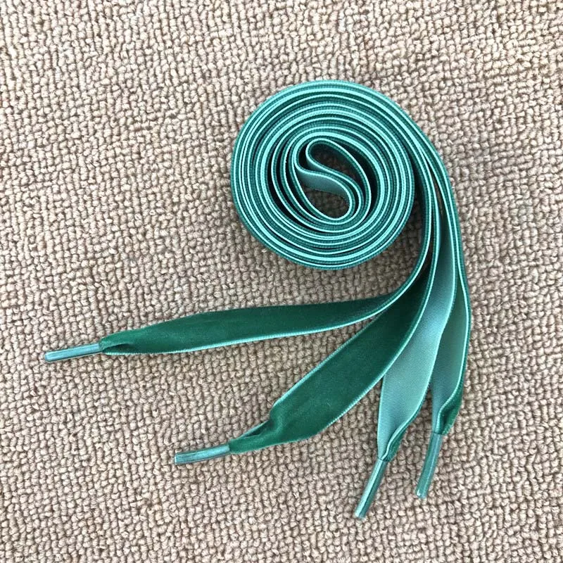 

Mr.Niscar 1Pair 1.6cm High Quality Velvet Flat Shoelaces for Women Shoes Sport Boots Multicolor Colorful Shoe Laces Strings Rope