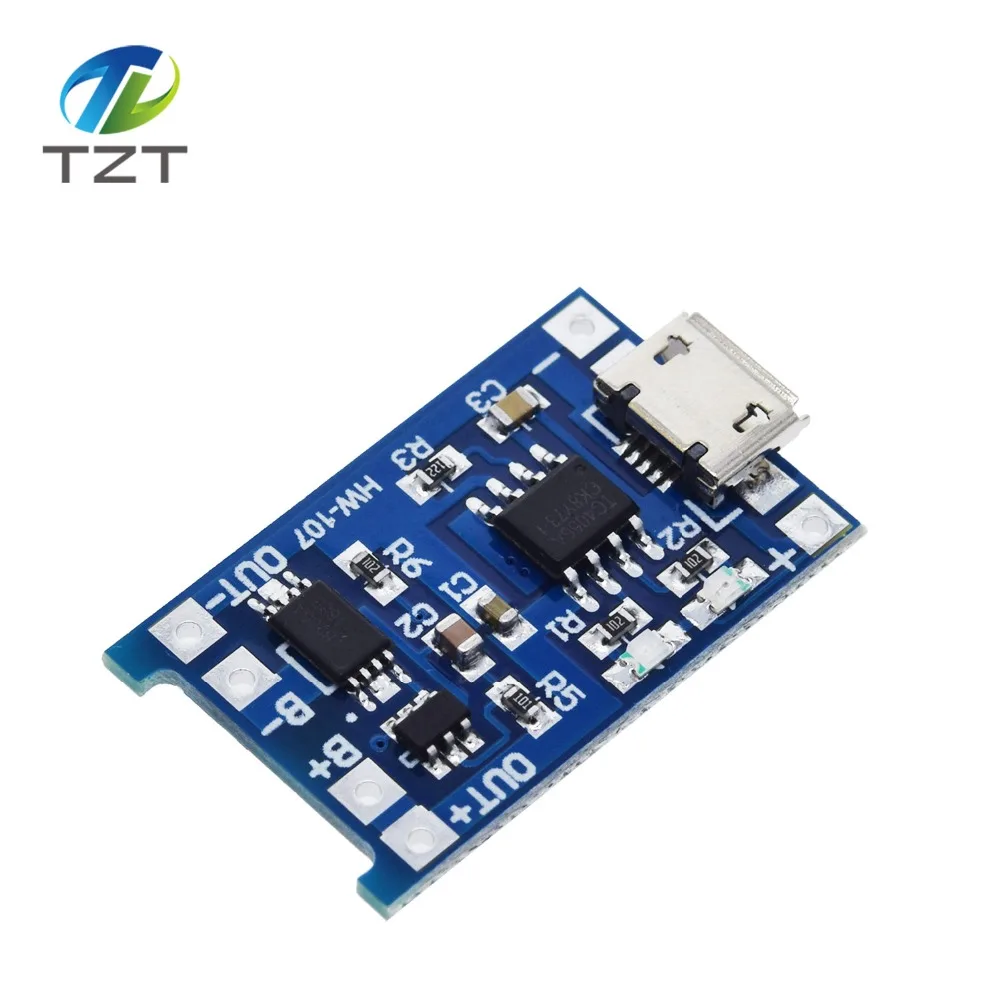 Micro USB 5V 1A 18650 TP4056 модуль зарядного устройства литиевой батареи зарядная плата с защитой двойные функции 1A li-ion
