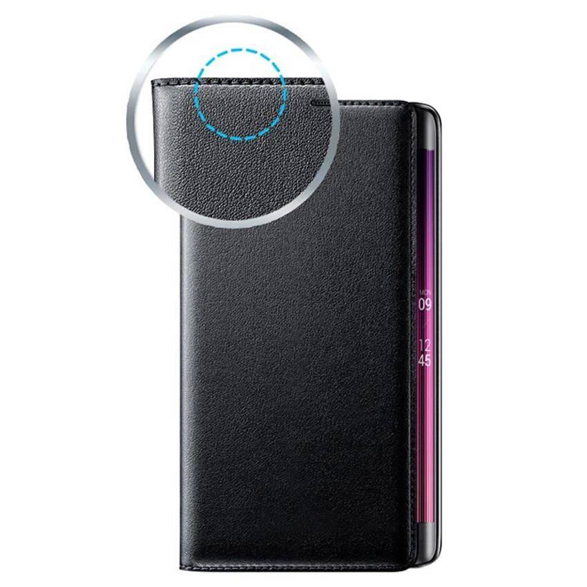 Кожаный чехол с откидной крышкой для телефона Samsung Galaxy Note Edge SM N915 N9150 N915F N915T N915G