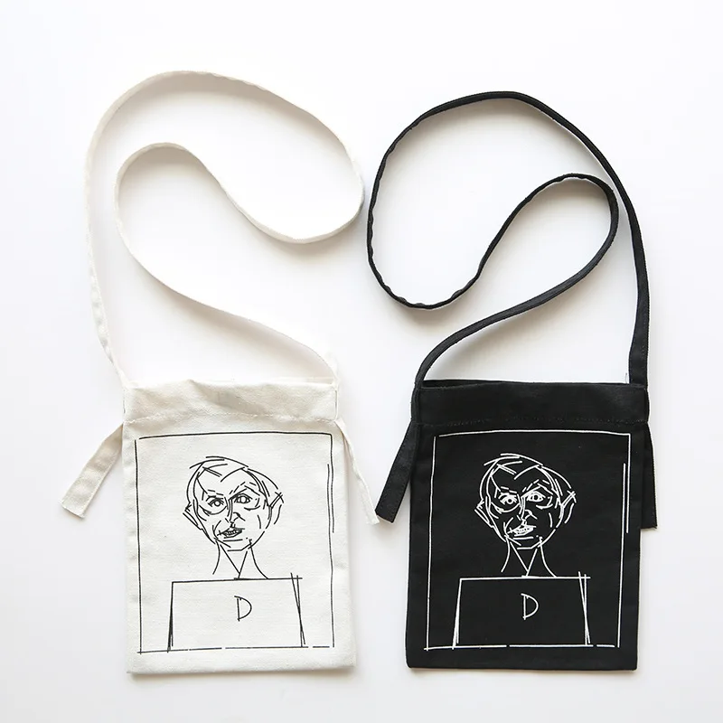 Милый экологический холст 2018 женская сумка мессенджер на одно плечо через для