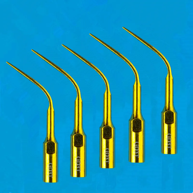 5 шт. ультразвуковой скалер Supragingival Golden Scaler Tips GD3T Лучшая насадка