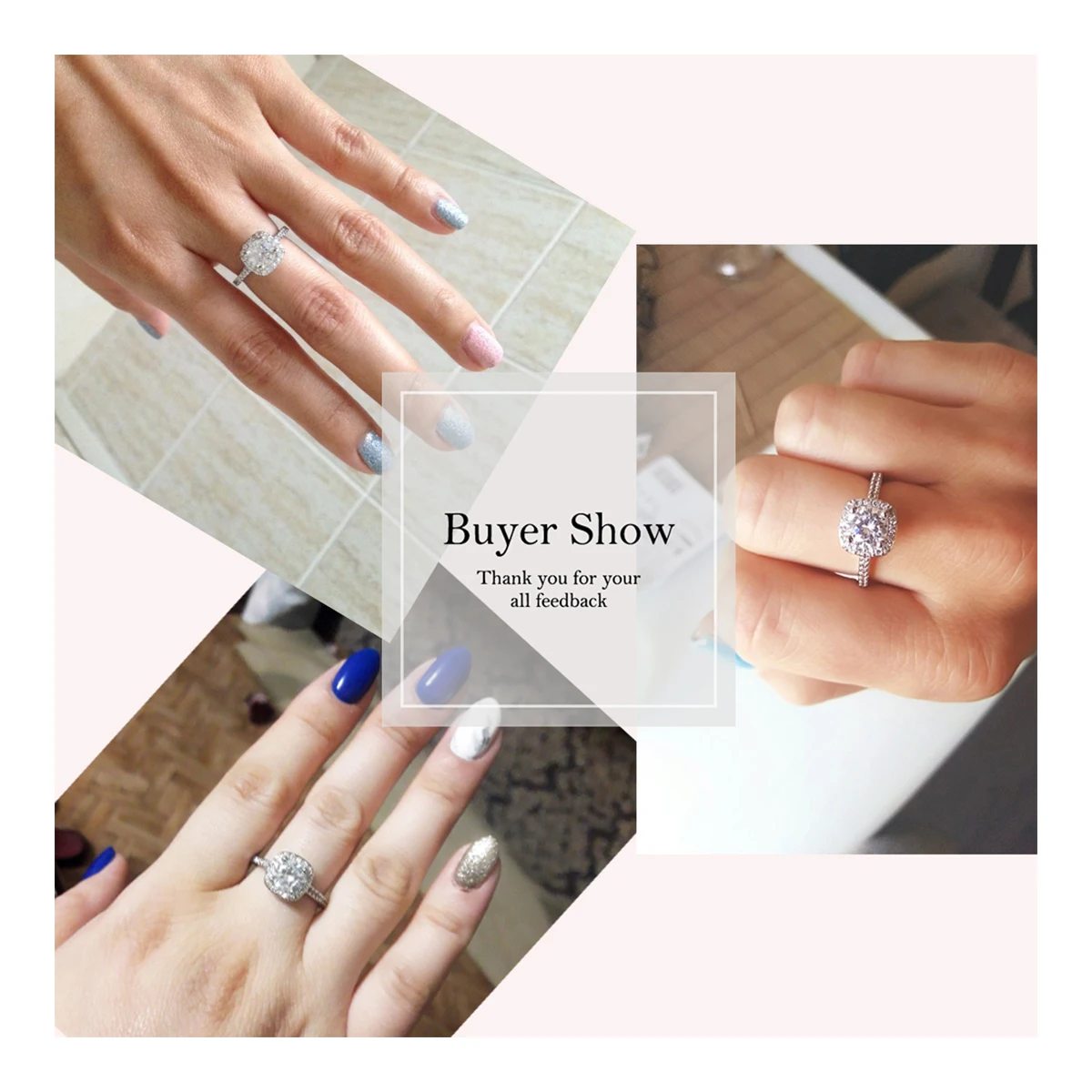 Свадебные обручальные кольца для женщин женские серебряные с микроскопом