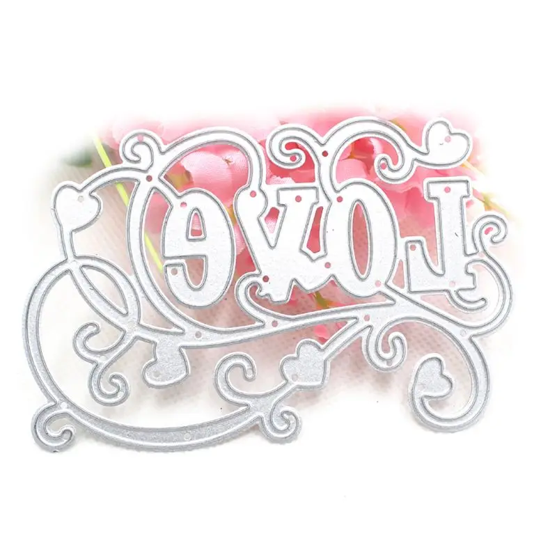 Carbon Steel Love Cutting Die Embossing Stencil Templates Mold Paper Art Craft Scrapbook Bookmark Card | Дом и сад