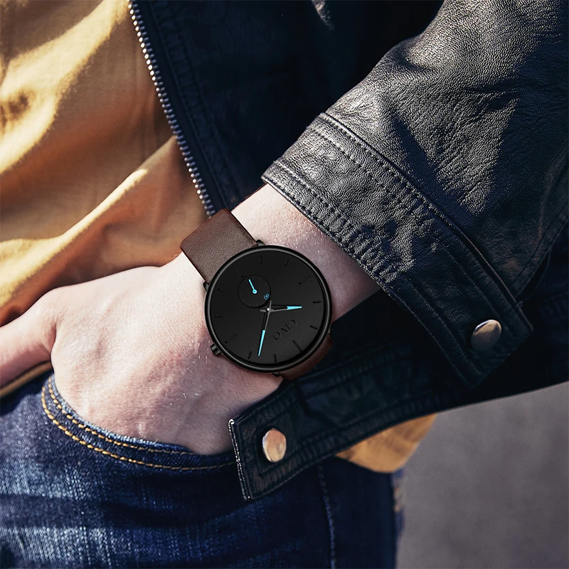 Мужские наручные часы CIVO брендовые водонепроницаемые спортивные кварцевые с