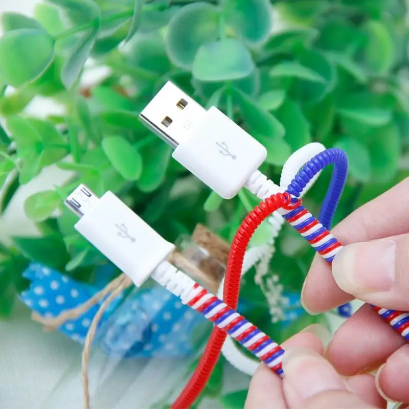 Протектор кабеля USB кабель для зарядки и передачи данных защита защитная веревка