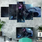 Постер для видеоигр Лига Легенд, Scorn of The Moon Diana, домашний декор, настенная живопись, LOL, игра, фигурка, настенная наклейка, 5 шт.