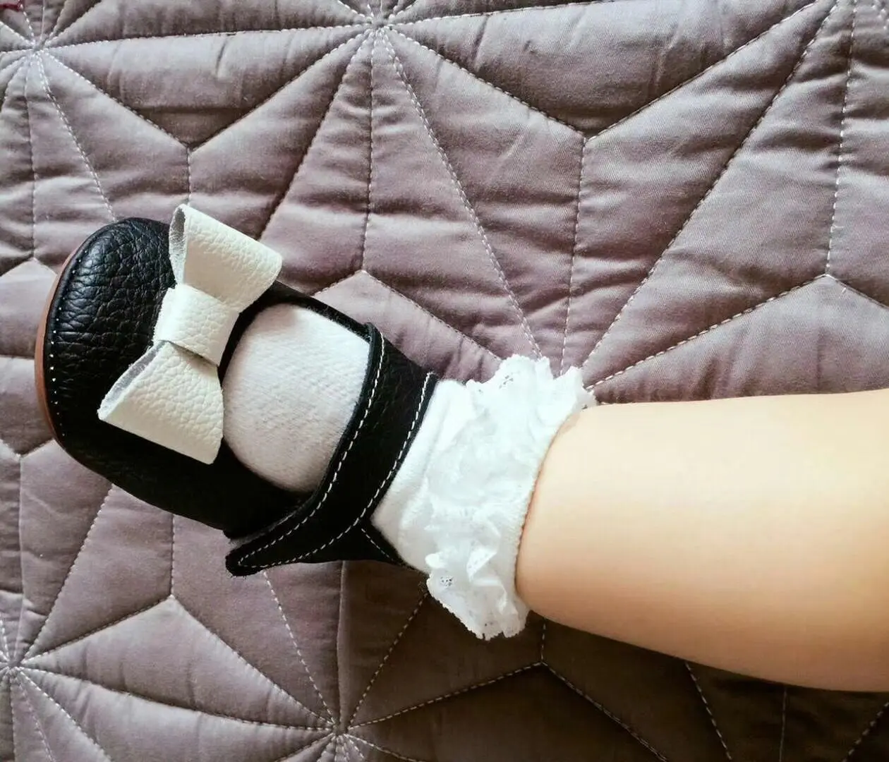

0-24M Baby Girl Shoes First Walkers Rubber Hard Bottom Genuine Leather Princess Shoes Bow Infant Prewalker Baby Moccasins