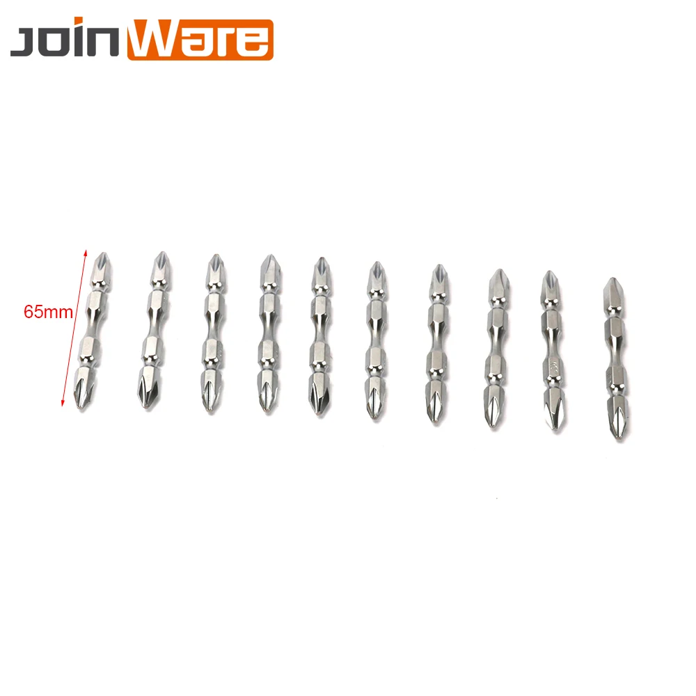 

10Pcs Hex Magnetic S2 High Alloy Steel PH2 Brown Double Head Screwdriver Bits 65mm Length High Quality Power Tools Set Hot Sale