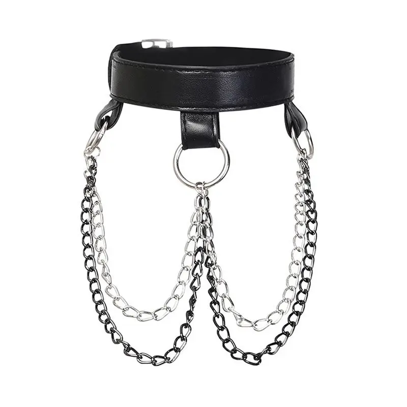 Женское Ожерелье чокер в стиле панк готический тренд черное Клубное колье