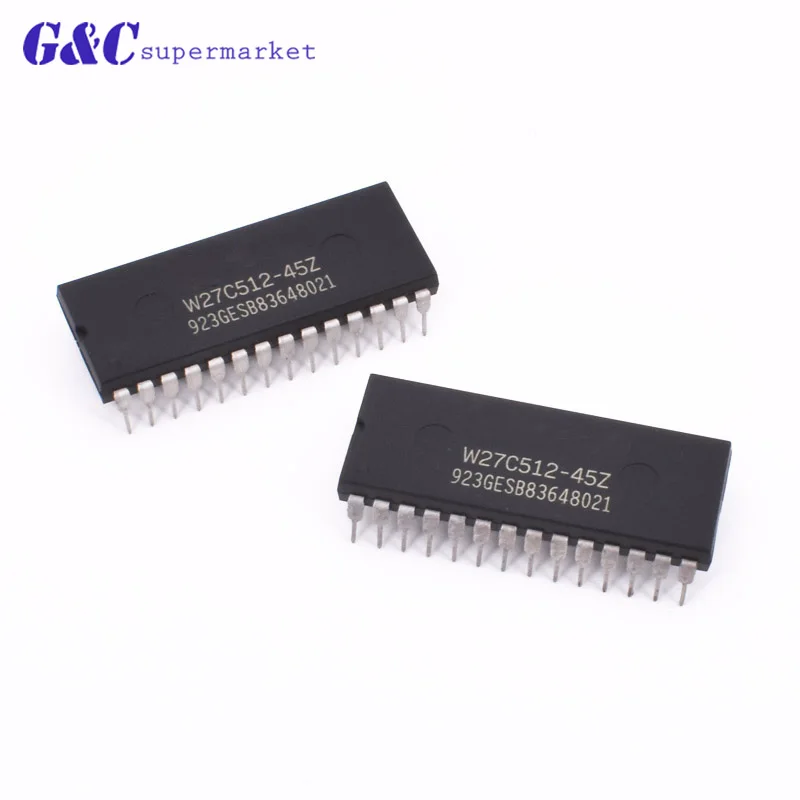 10 шт. электронно стираемый EPROM IC W27C512-45Z DIP28 W27C512-45 W27C512 64K X 8 | Электронные компоненты