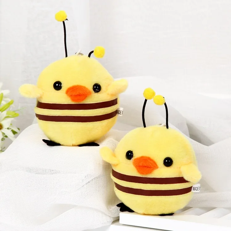 Kawaii Желтая маленькая курица пчелы плюшевые игрушки Новые 13 см маленькие животные