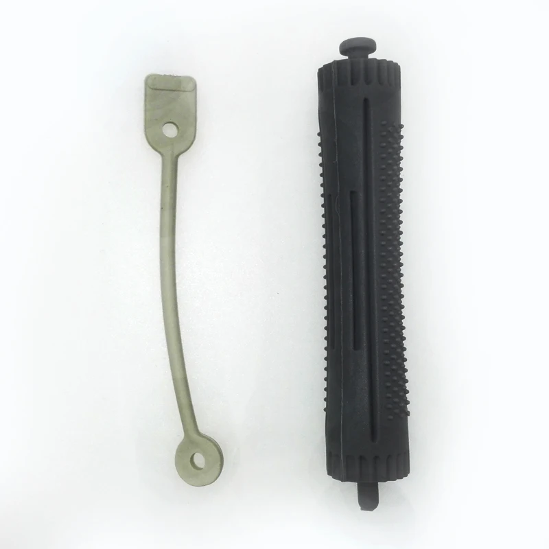 12 шт. парикмахерские стержни с резиновой лентой бигуди для волос пластиковые