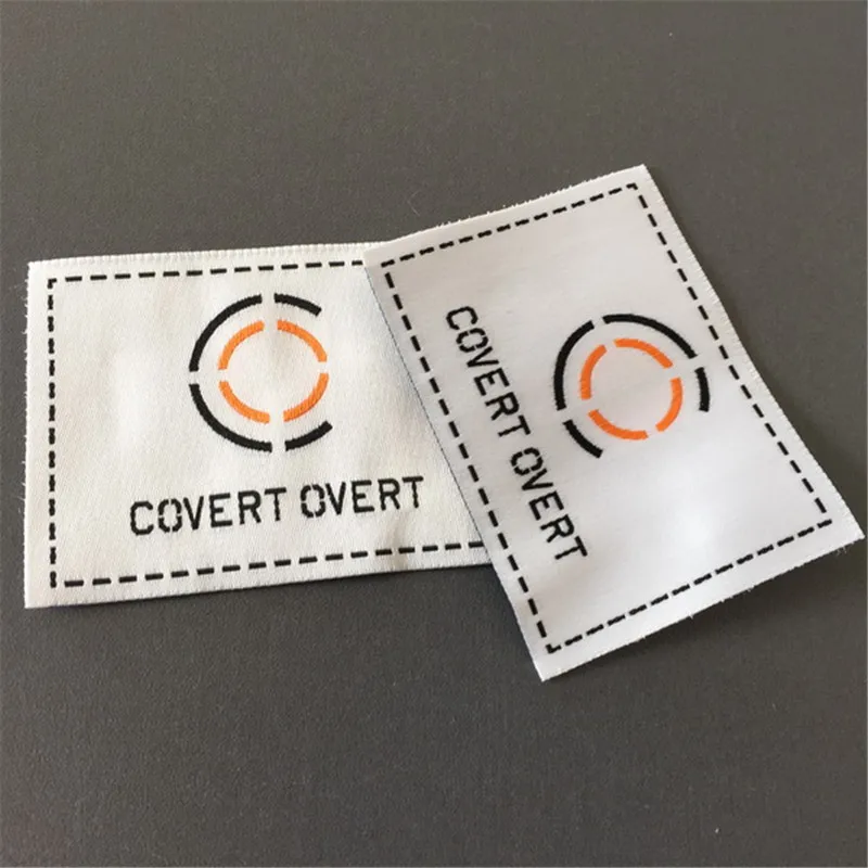 

Custom High Definition true white Woven Label