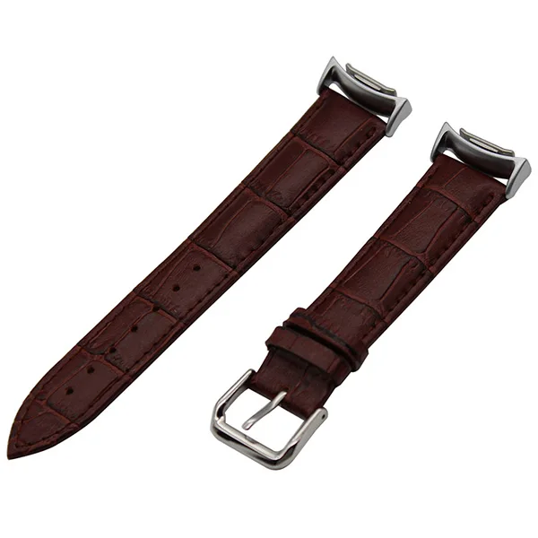 Dark Brown Натуральная кожа Смотреть Band 20 мм для samsung Шестерни S2 SM-R720/R730 крокодиловый ремень запястье браслет разноцветный+ адаптеры - Цвет ремешка: Dark Brown