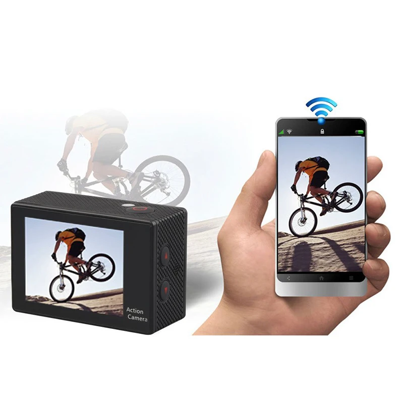 Со сверхвысоким разрешением Ultra HD, 4 K, 10FPS экшн Камера видеокамеры Wifi 12MP go cam 4 K deportiva; сезон весна-осень, 2 дюйма Водонепроницаемый спортивные Камера pro 1080P 30fps cam
