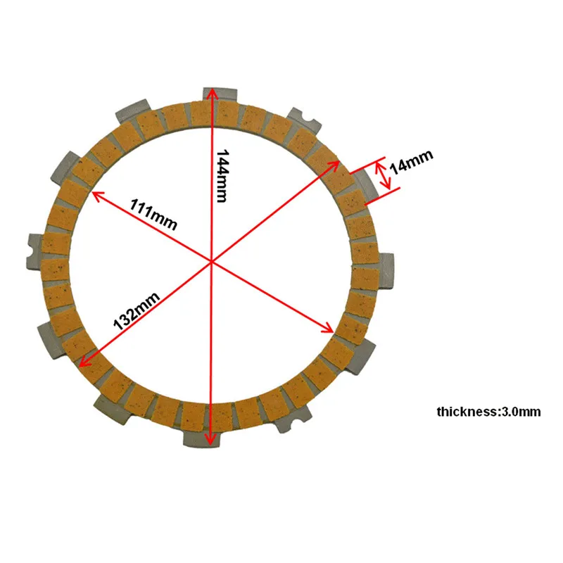 Детали двигателя мотоцикла фрикционные пластины сцепления комплект для SUZUKI RM125 RM