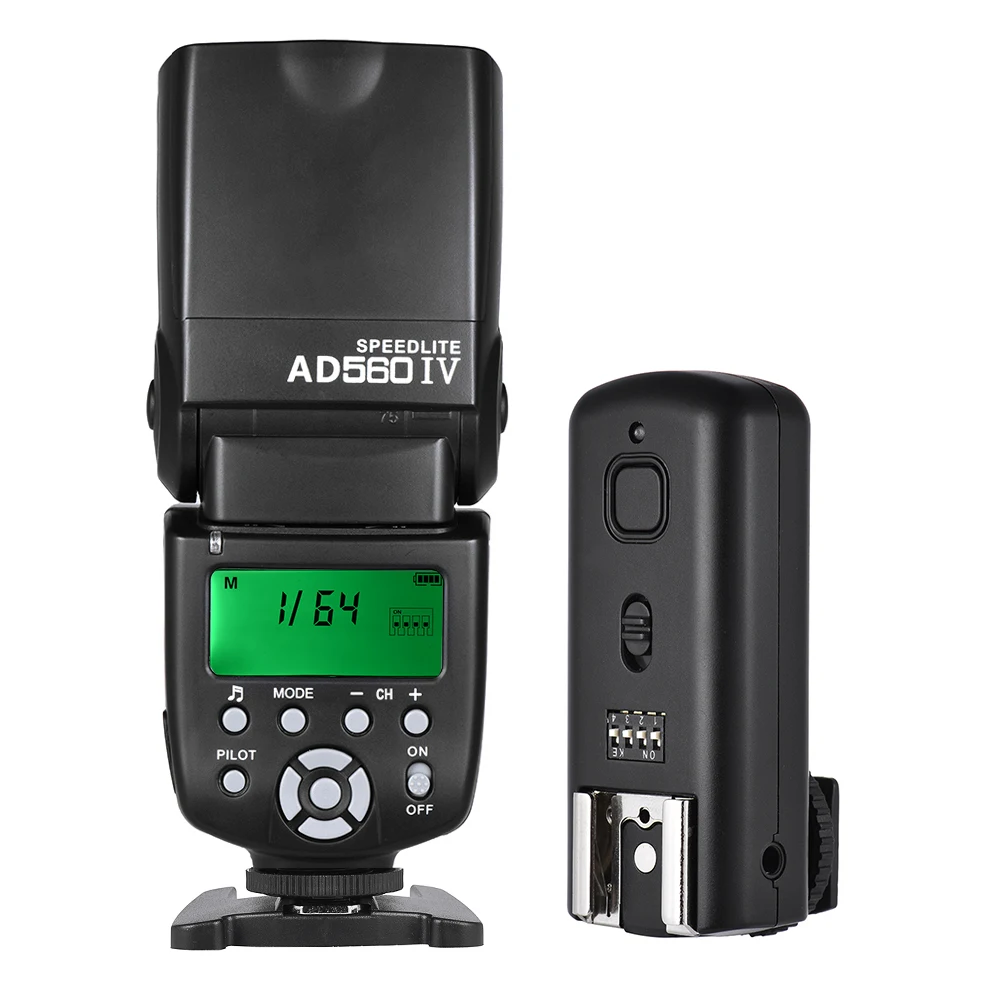 Andoer AD560 IV 2 4G беспроводной универсальный на камеру Slave Speedlite Flash светильник GN50