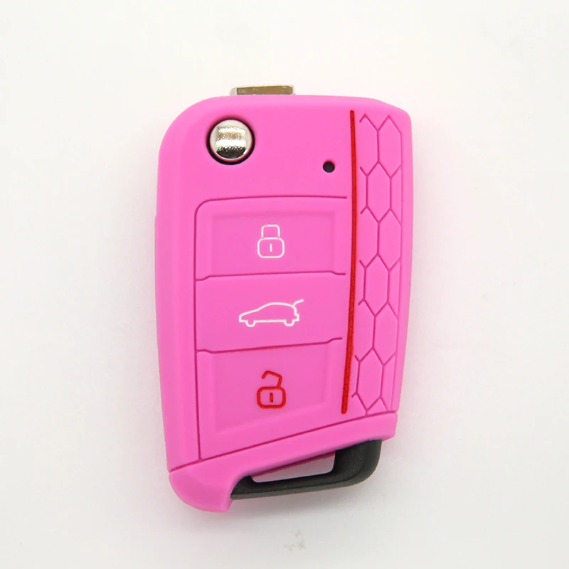 Factory Supply Silicone Car Key Cover Case For Volkswagen Golf 7 Skoda Octavia A7 New Polo Protect Bag Auto Accessories | Автомобили и