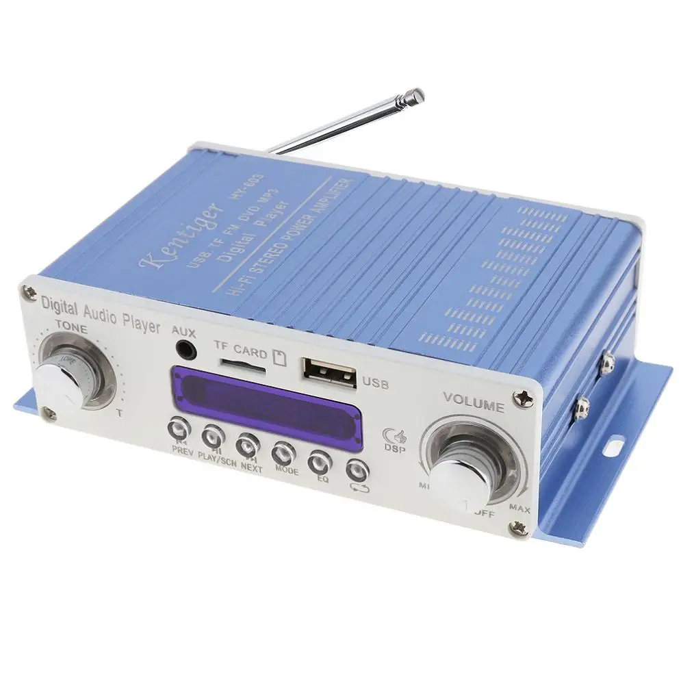 Kentiger DC 12 В Hi-Fi Цифровой fm-радио аудио плеер Автомобильный усилитель fm-радио стерео плеер Поддержка SD/USB/DVD/MP3 вход