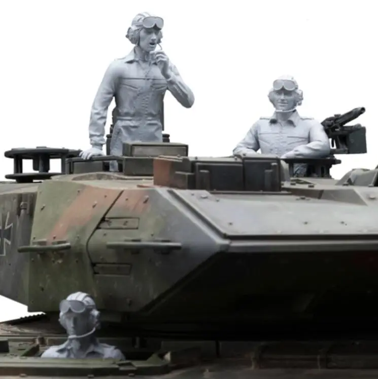 1/16 сборный Набор фигурок из смолы 3 сборных бака (без бака)|Наборы для сборки