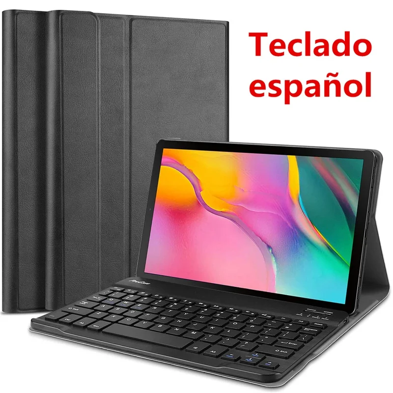 T510-SP Kemile чехол с русской клавиатурой для samsung Galaxy Tab A SM-T510 SM-T515 T510 T515 чехол с клавиатурой Съемный чехол для планшета - Цвет: T510-SP
