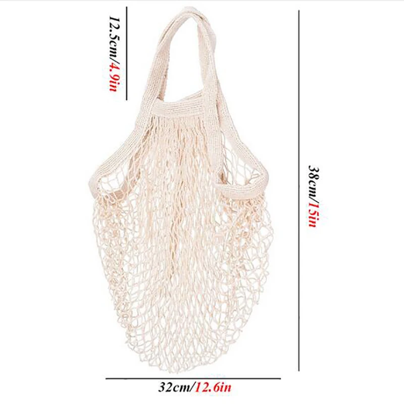 Многоразовые экологически чистые сумки хлопок сетка Экология рынок струна сеть
