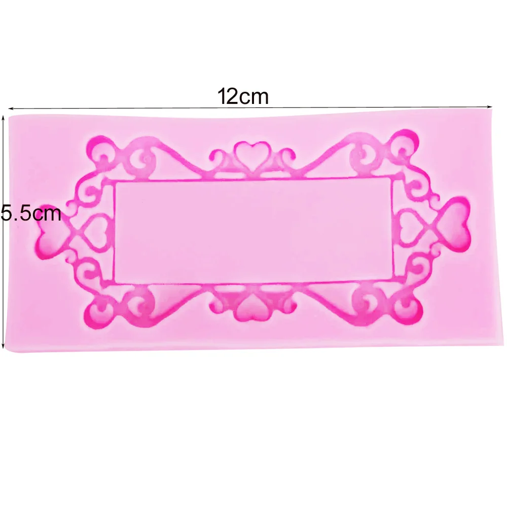 Byjunyeor F1177 новая Ретро зеркальная рамка УФ-смола силиконовая форма помадка