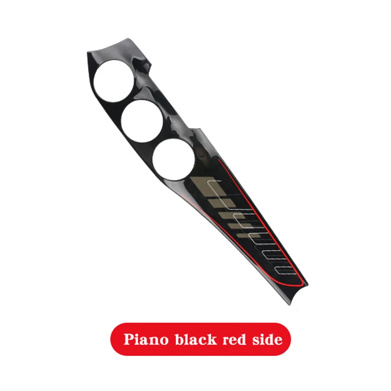 Black red edge Для CLA Отделка приборной панели из углеродного волокна GLA крышка панель управления Для Mecedes W117 X156 CLA200 CLA250 CLA45 GLA200 GLA220 GLA45 - Название цвета: Black red edge