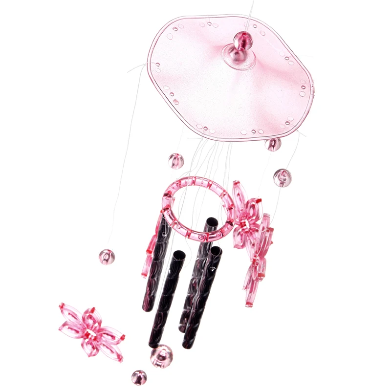 Идеальный Пластиковый Кристалл 4 металлические трубки Windchime Wind Chime домашний декор для сада#76470