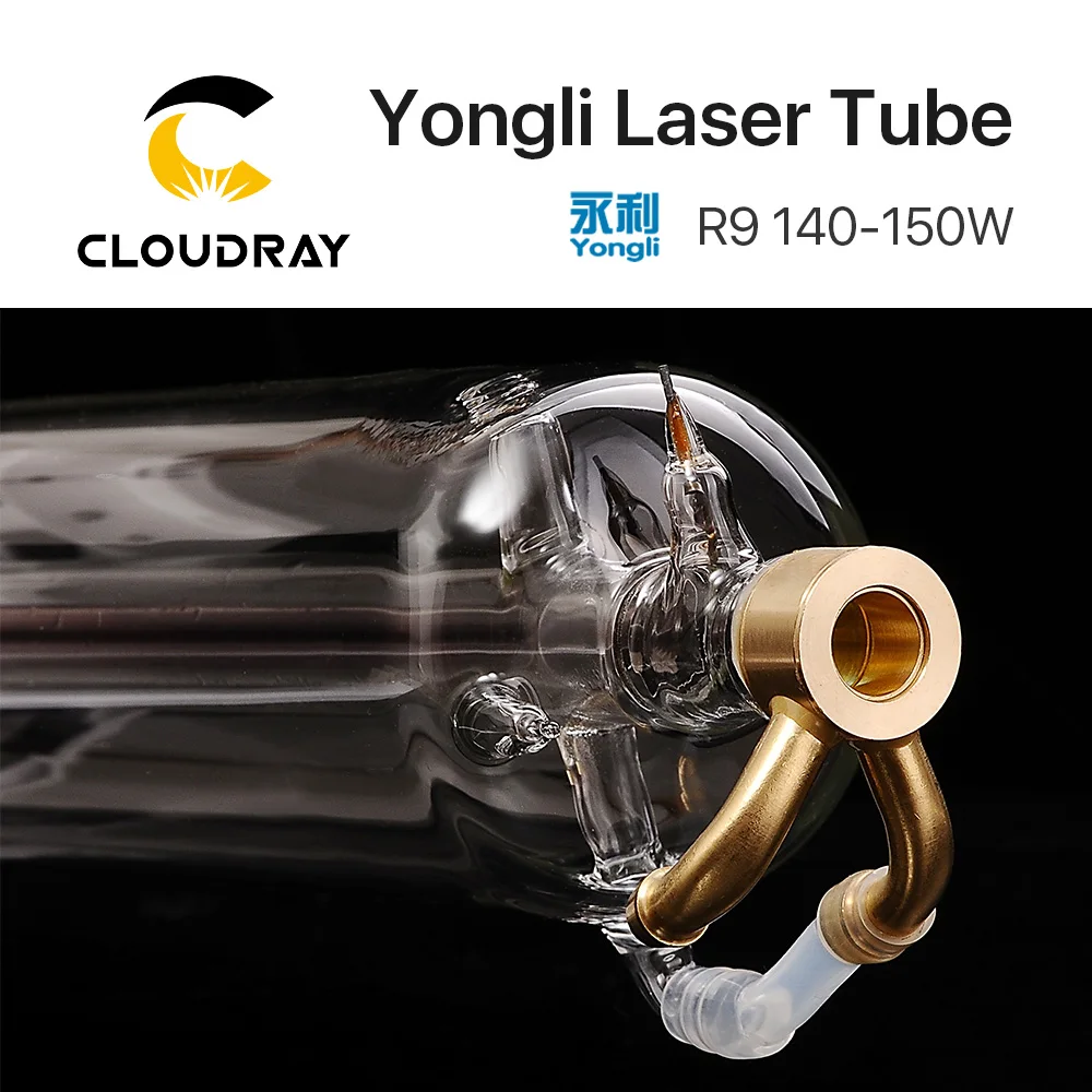 Cloudray Yongli R9 140 Вт СО2 лазерная трубка деревянная коробка упаковочная длина 1850 Dia. 80
